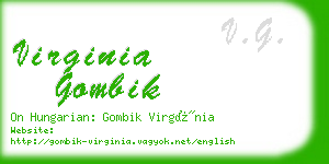 virginia gombik business card